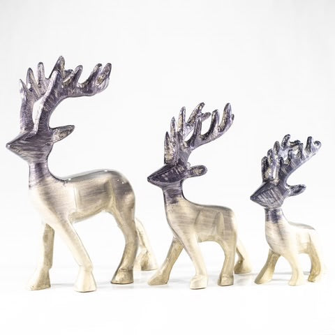 Brushed Silver Stag