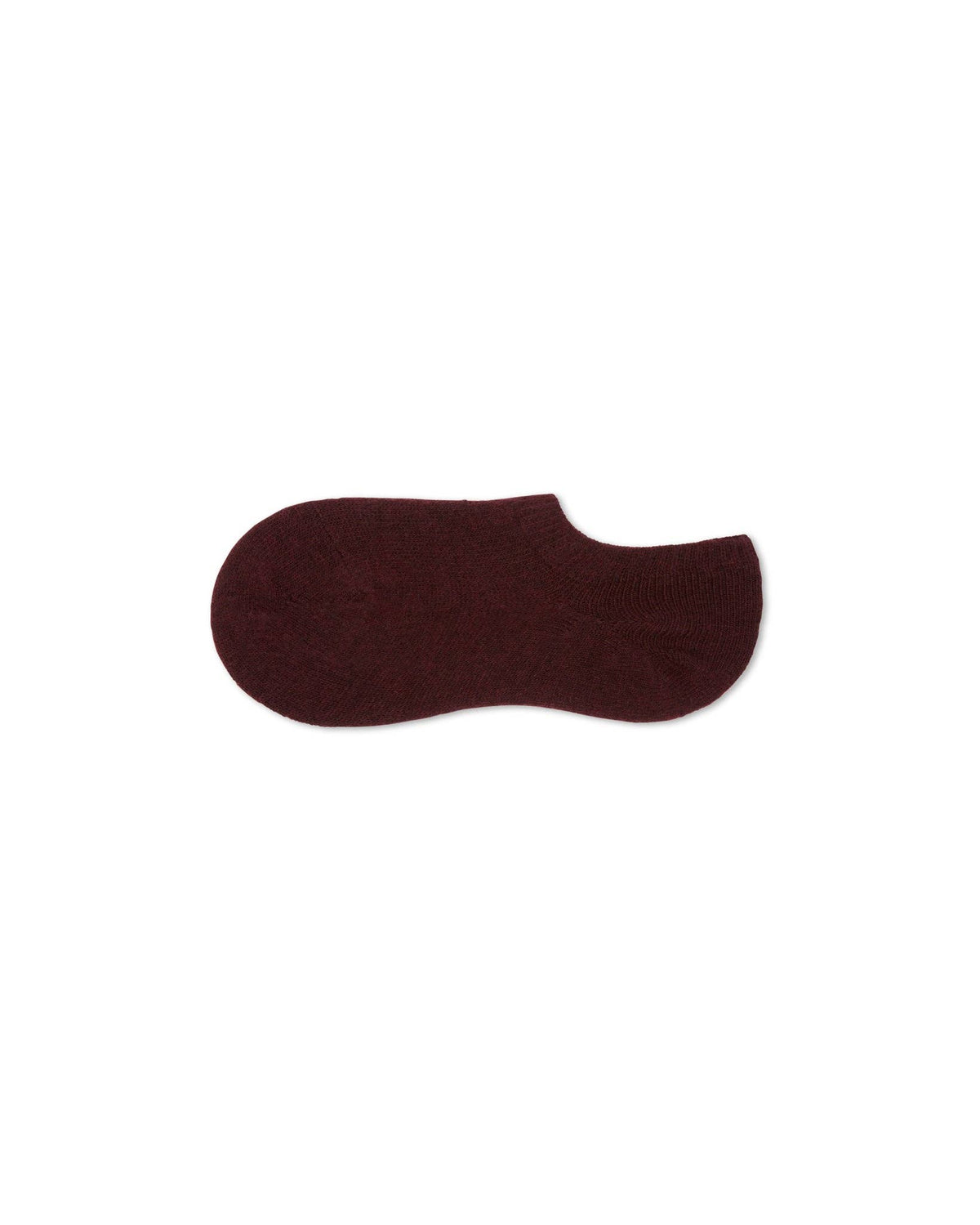 Cosy Cashmere No Show Sock | Merlot