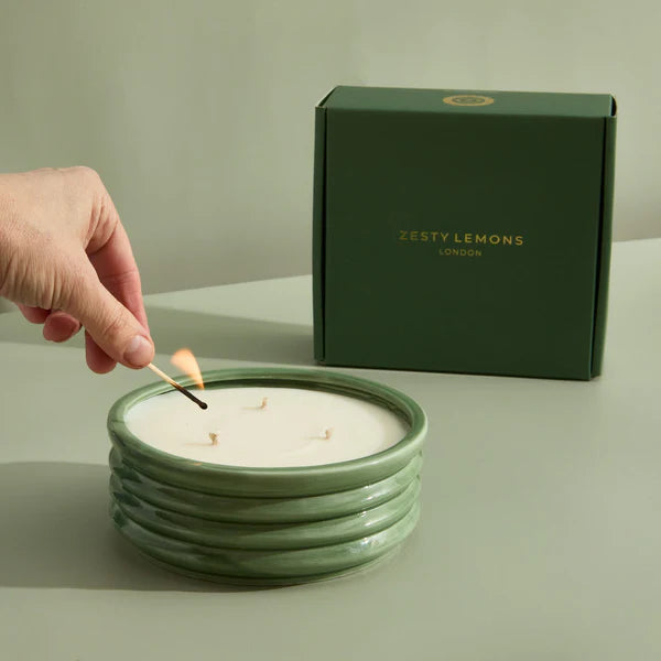 Elderflower & Coconut Olive Large 3 Wick Candle