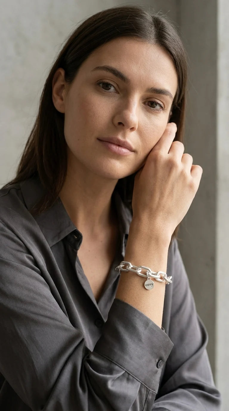 Gia Link Bracelet Silver