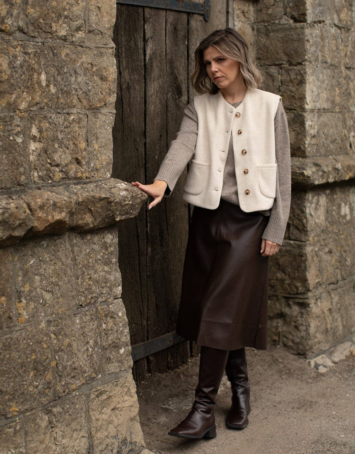 Demi Gilet | Cream