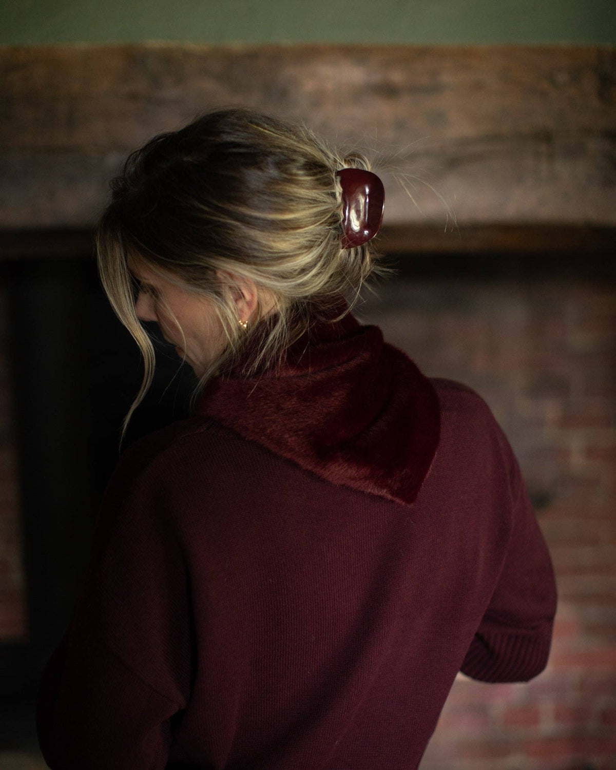 Nova Scarf | Faux Fur | Merlot