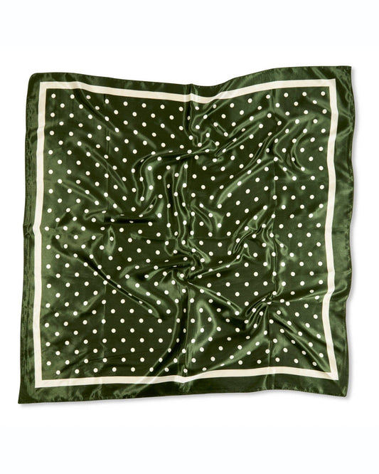 Wren Scarf | Small Spot | Pine Green