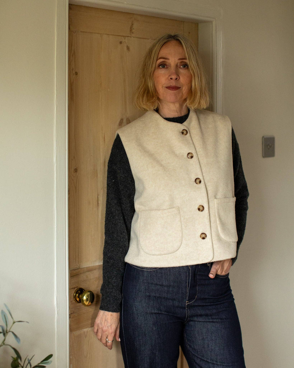 Demi Gilet | Cream