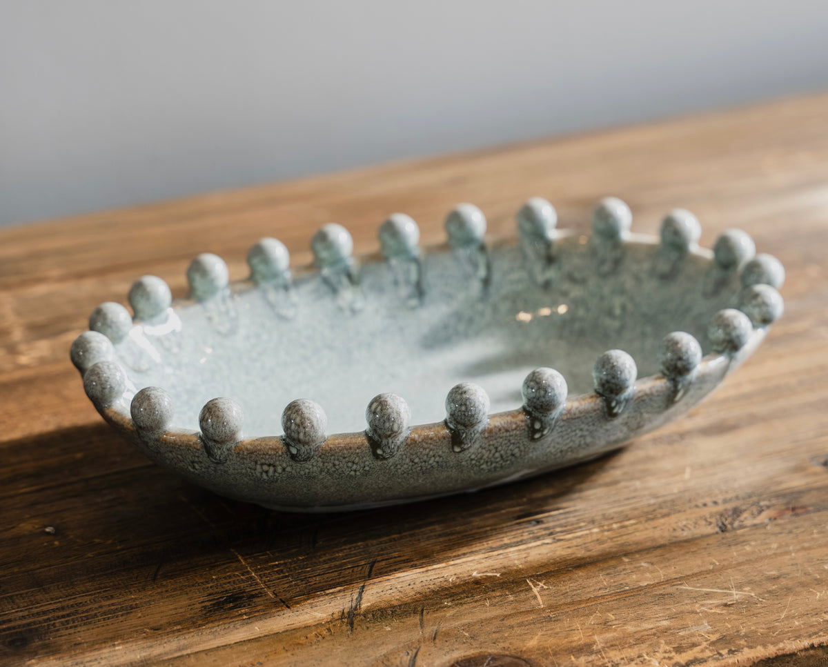 Light Blue Oval Oddington Bowl