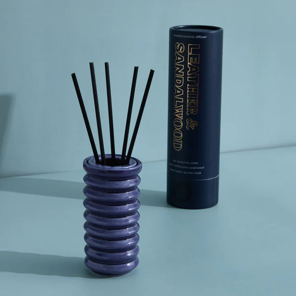 Leather & Sandalwood Navy Kiln Diffuser