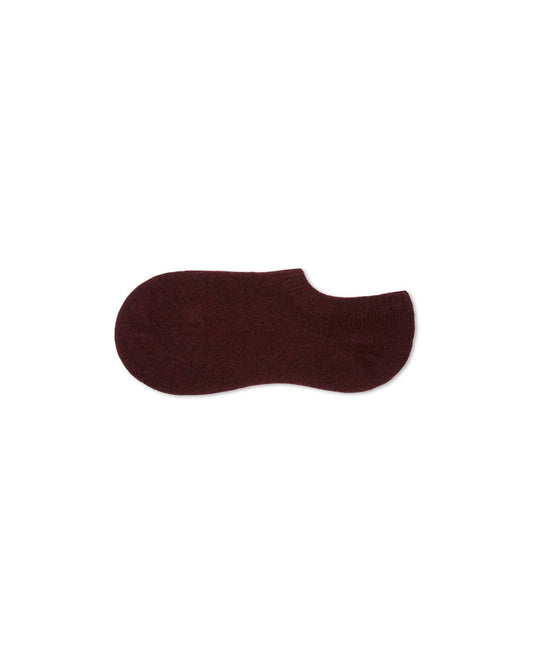 Cosy Cashmere No Show Sock | Merlot