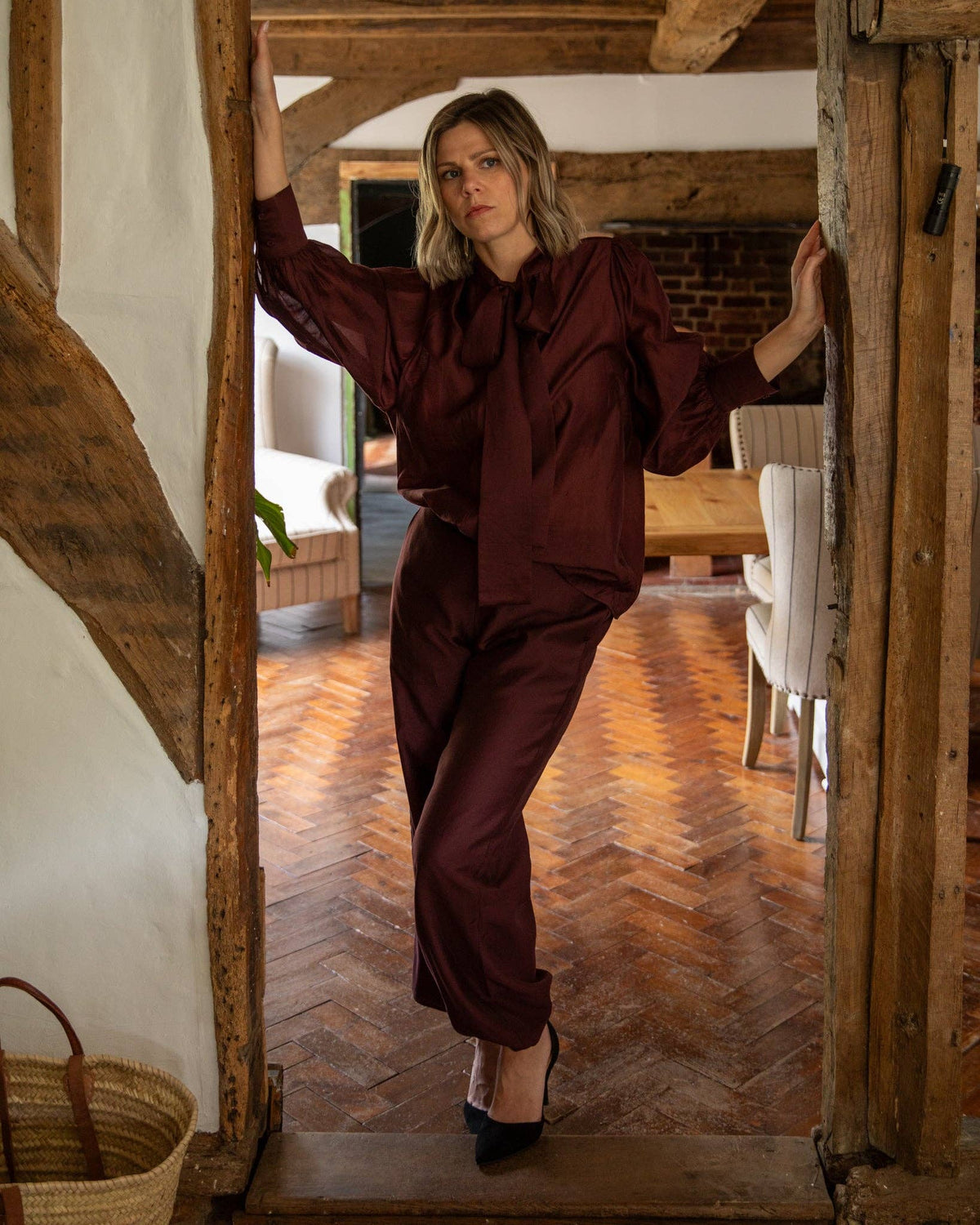 Tiffany Trouser | Burgundy