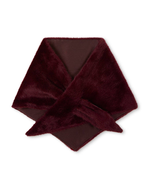 Nova Scarf | Faux Fur | Merlot