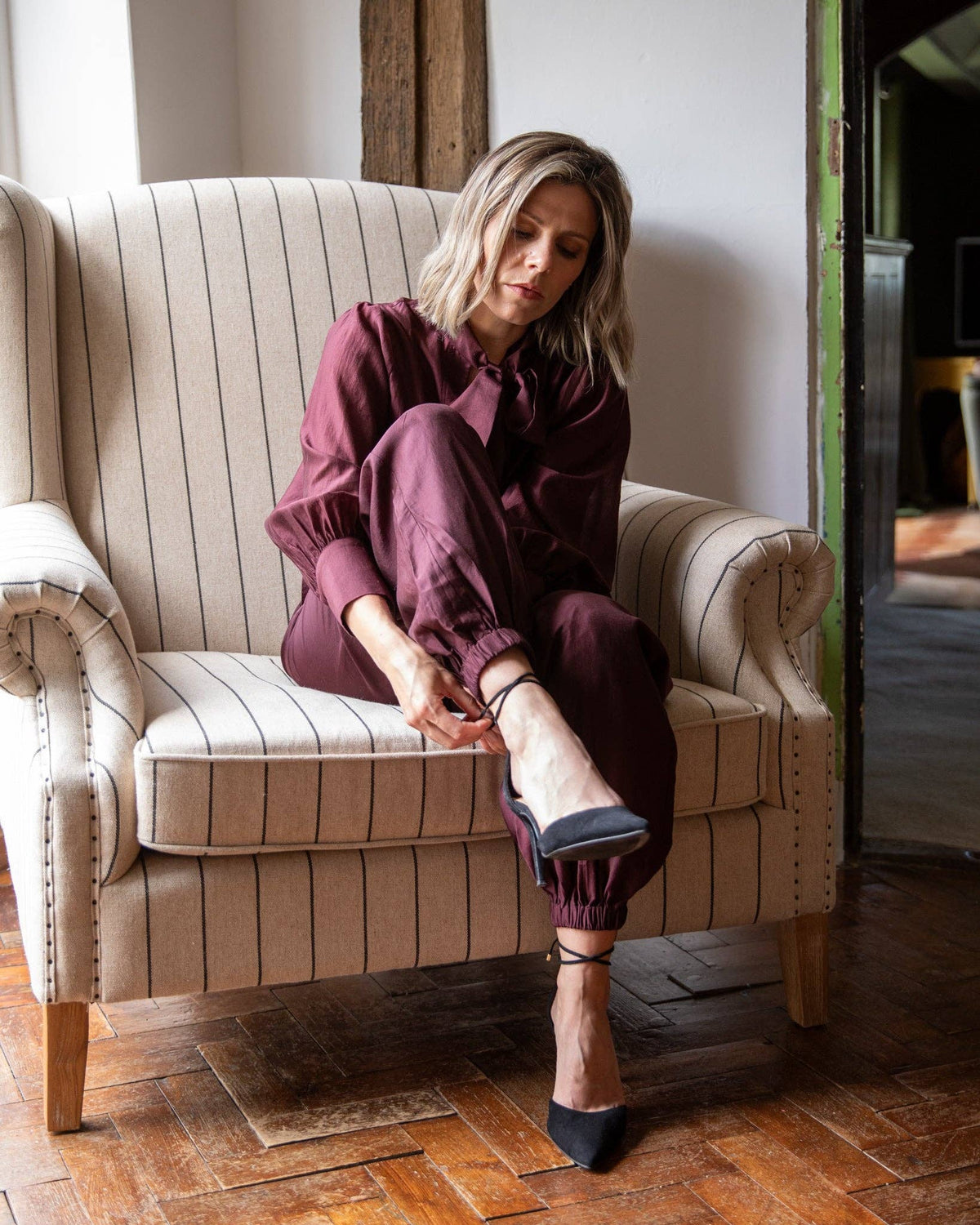 Tiffany Trouser | Burgundy