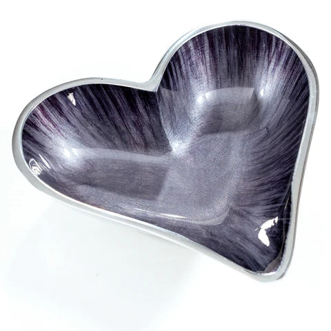 Brushed Black Heart Dish Small