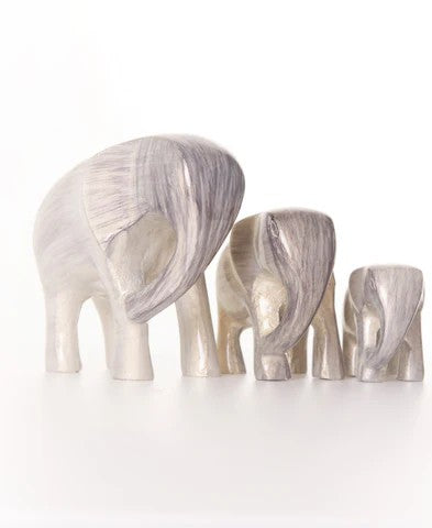Brushed Silver Elephant