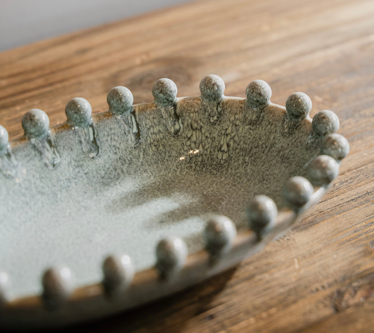 Light Blue Oval Oddington Bowl