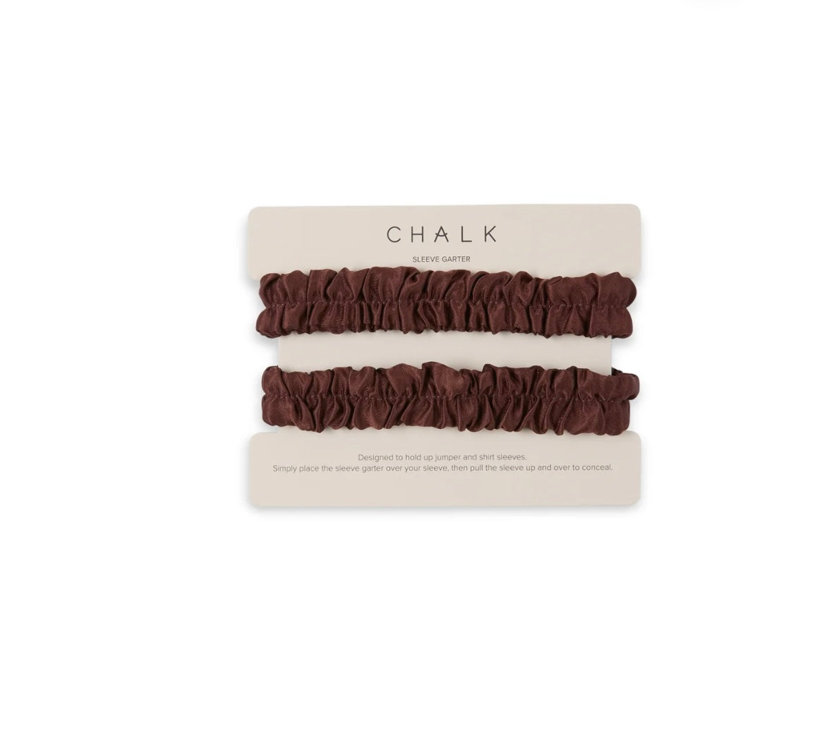Belinda Sleeve Garter -Chocolate