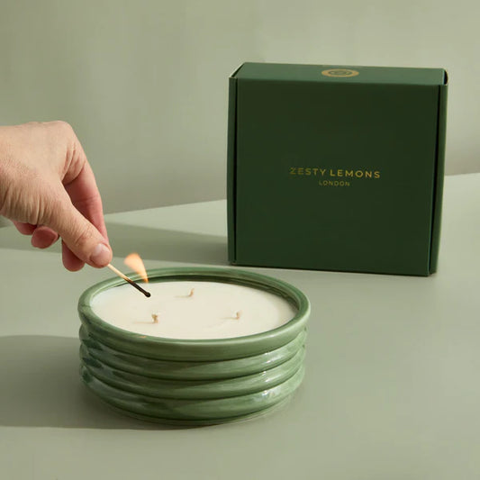 Elderflower & Coconut Olive Large 3 Wick Candle