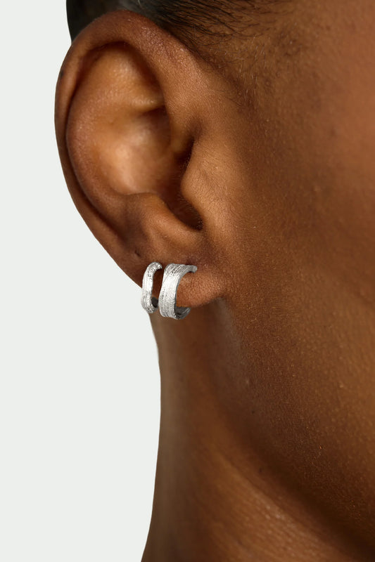 Contour Earring Set Silver