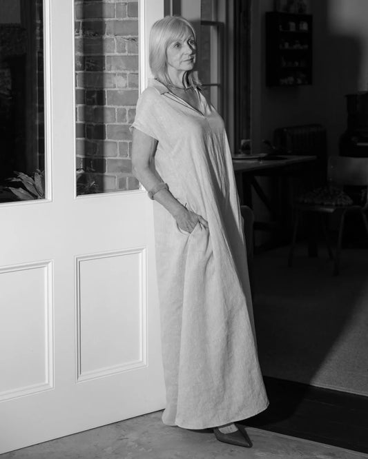 Alana Dress-Light Stone