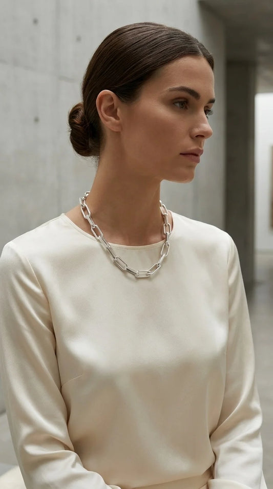 Silver Link Necklace