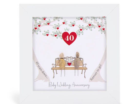 Ruby Wedding Anniversary Mini Frame