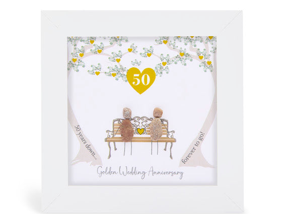 Golden Wedding Anniversary Mini Frame