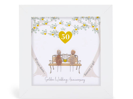 Golden Wedding Anniversary Mini Frame