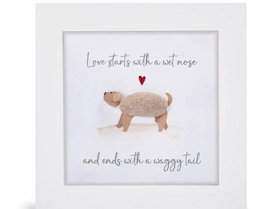 Love Starts with a Wet Nose Mini Frame