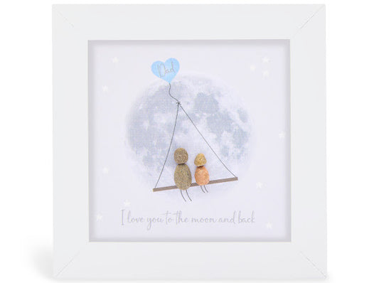 I Love You to the Moon & Back Dad Mini Frame