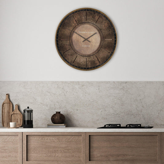 21” Leather Florentine Wall Clock